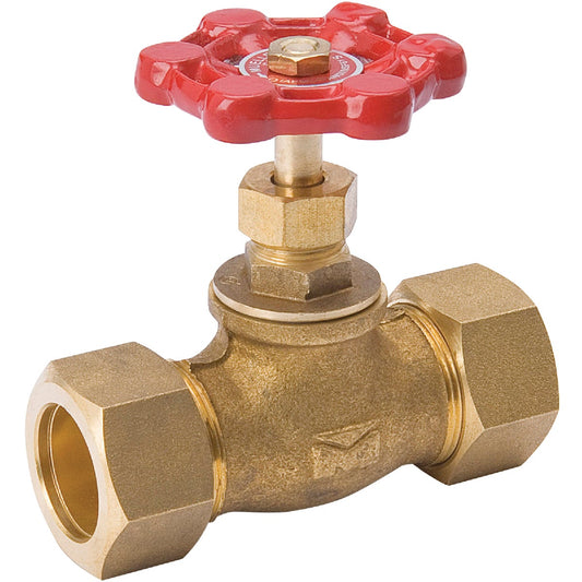 ProLine 3/4 In. C X 3/4 In. C Low Lead Cast Brass Stop Valve