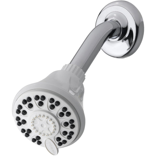 Waterpik EcoFlow 4-Spray 1.8 GPM Fixed Showerhead, White