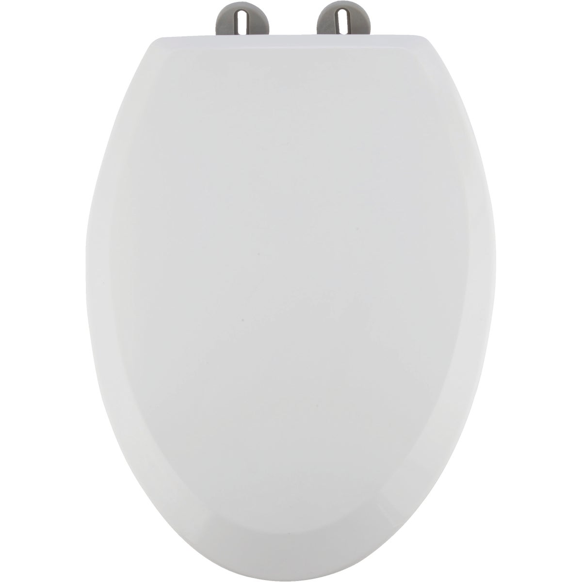 Home Impressions Elongated Closed Front Slow Close White Plastic Toilet Seat