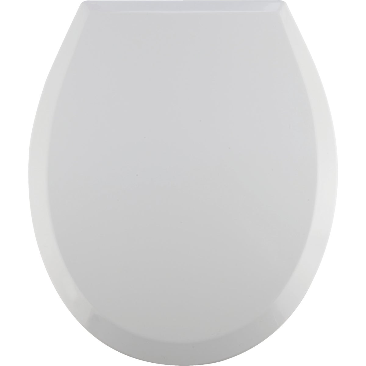 Home Impressions Round Closed Front Slow Close White Plastic Toilet Seat