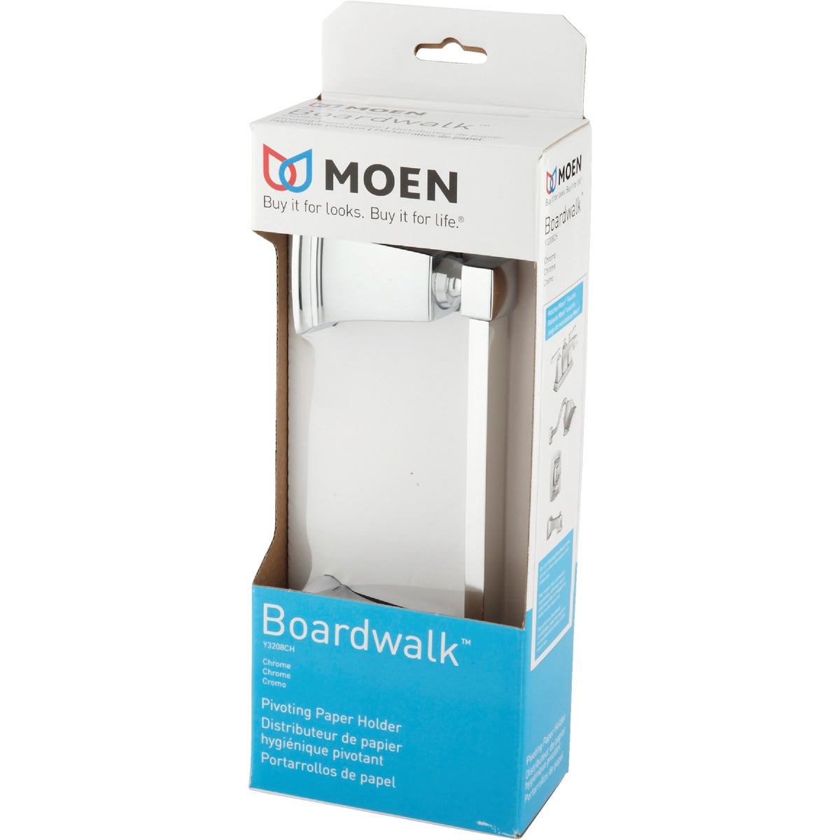 Moen Boardwalk Chrome Wall Mount Toilet Paper Holder