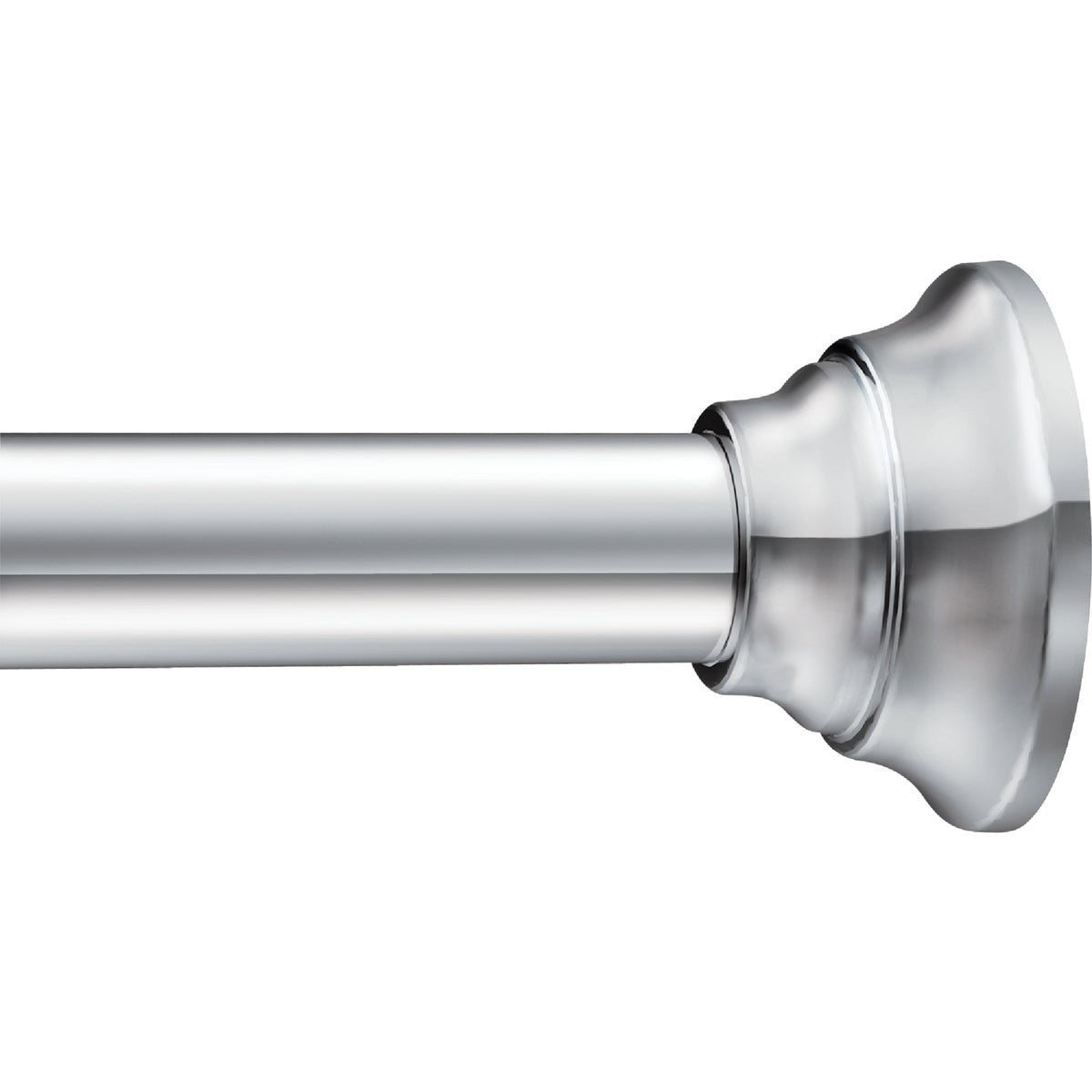 Moen Straight 44 In. To 72 In. Adjustable Tension Shower Rod in Chrome