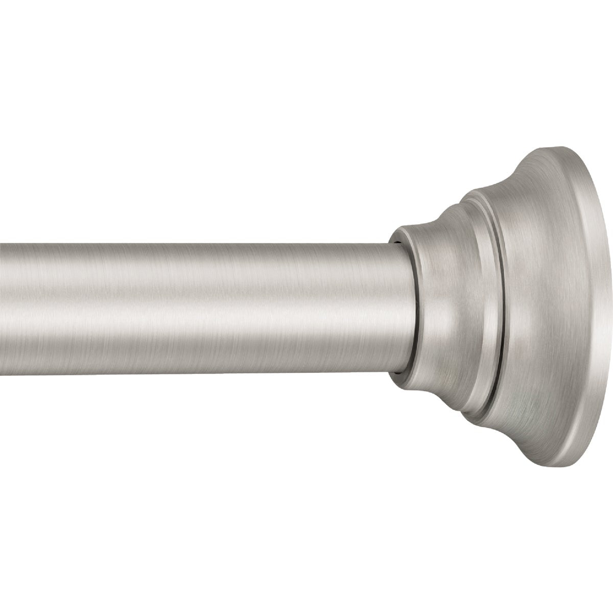 Moen Straight 44 In. To 72 In. Adjustable Tension Shower Rod in Brushed Nickel