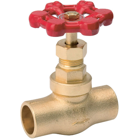 ProLine 1/2 In. Low Lead Cast Brass Stop Valve