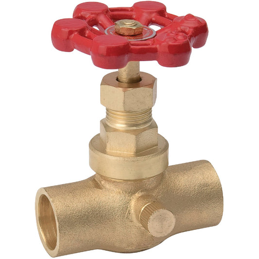 ProLine 3/4 In. C X 3/4 In. C Low Lead Cast Brass Stop Valve