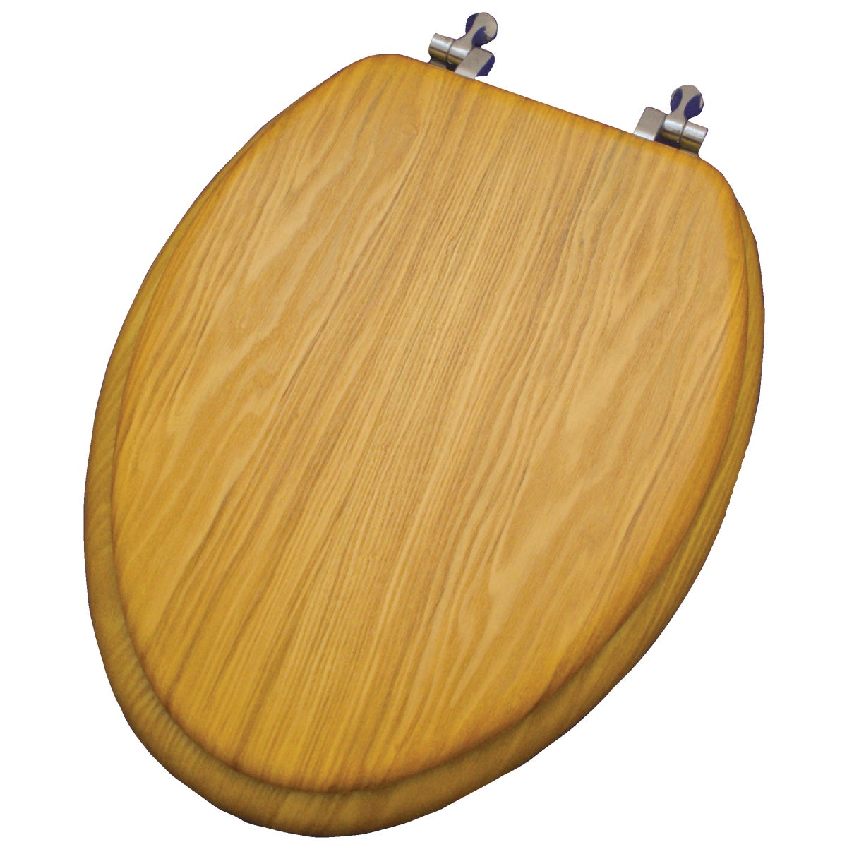 Home Impressions Elongated Closed Front Oak Veneer Toilet Seat