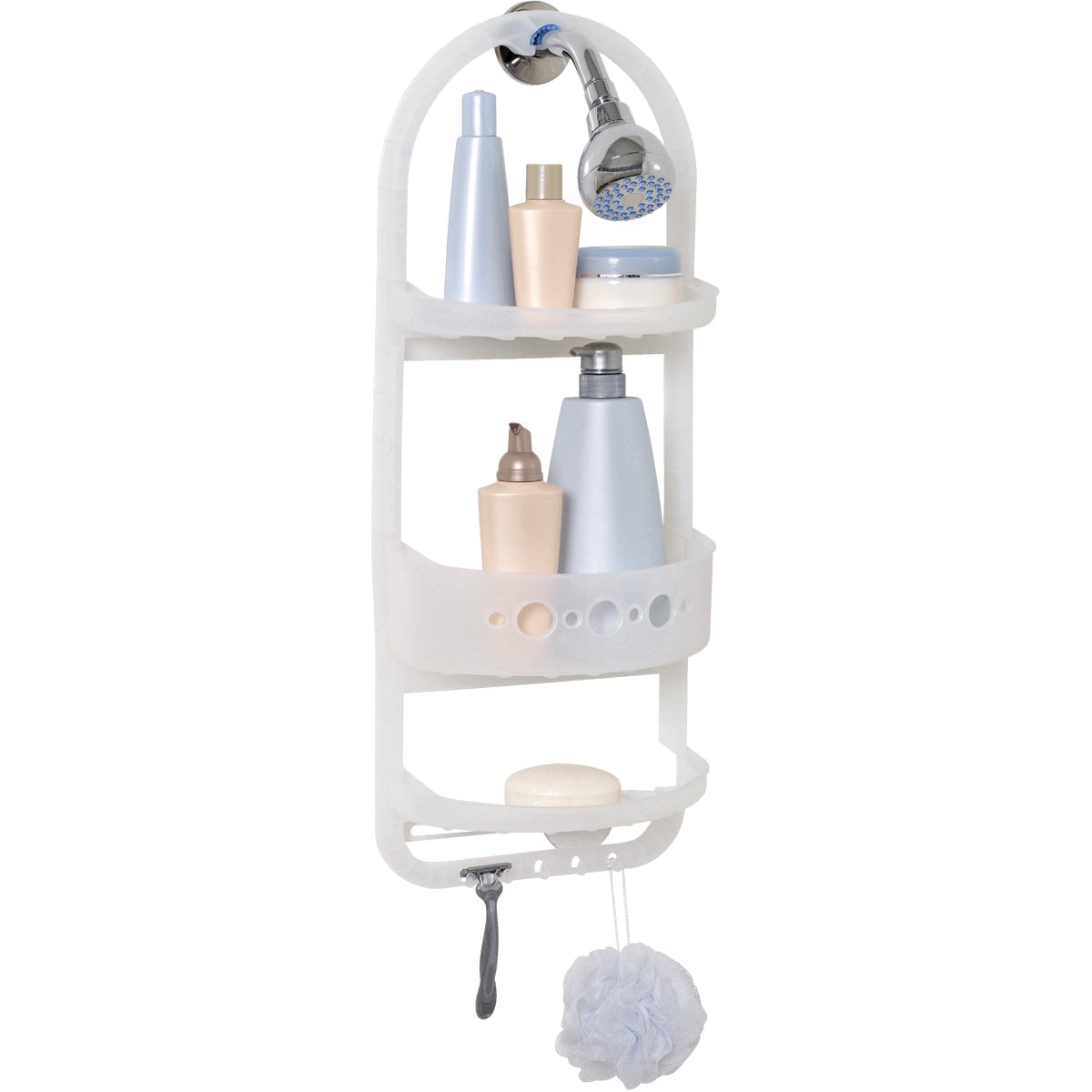 Zenith Zenna Home Plastic 10-1/4 In. x 26-1/4 In. Shower Caddy