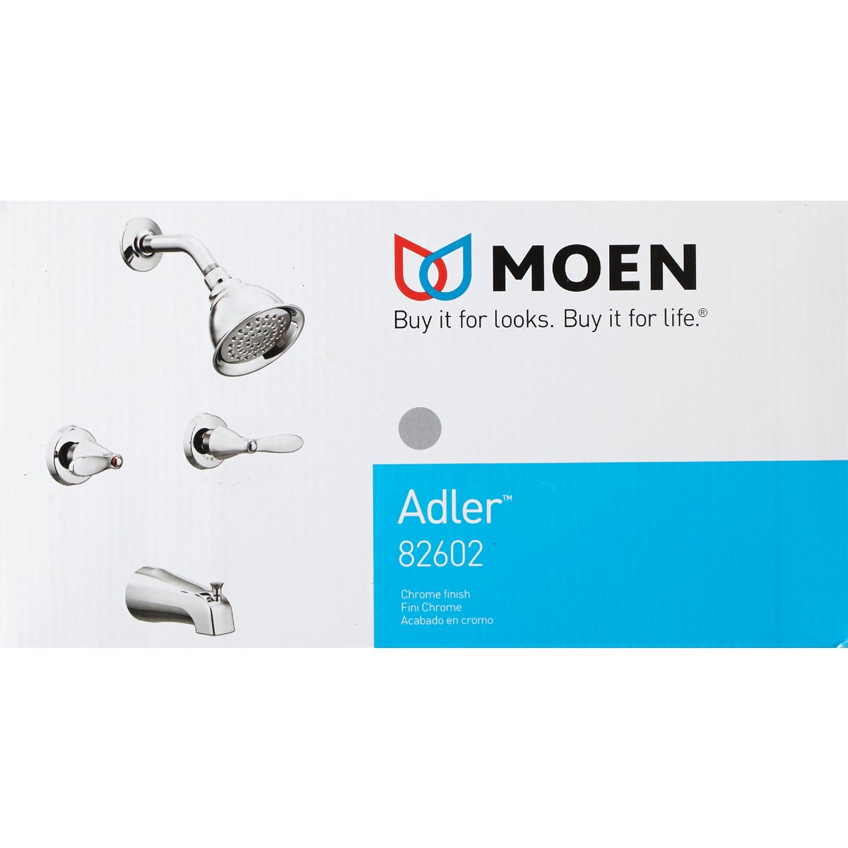 Moen Chrome 2-Handle Lever Tub and Shower Faucet