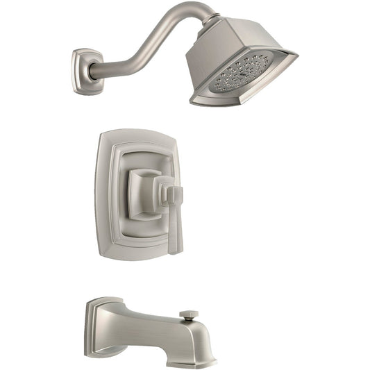 Moen Boardwalk Brushed Nickel Single-Handle Lever Tub and Shower Faucet