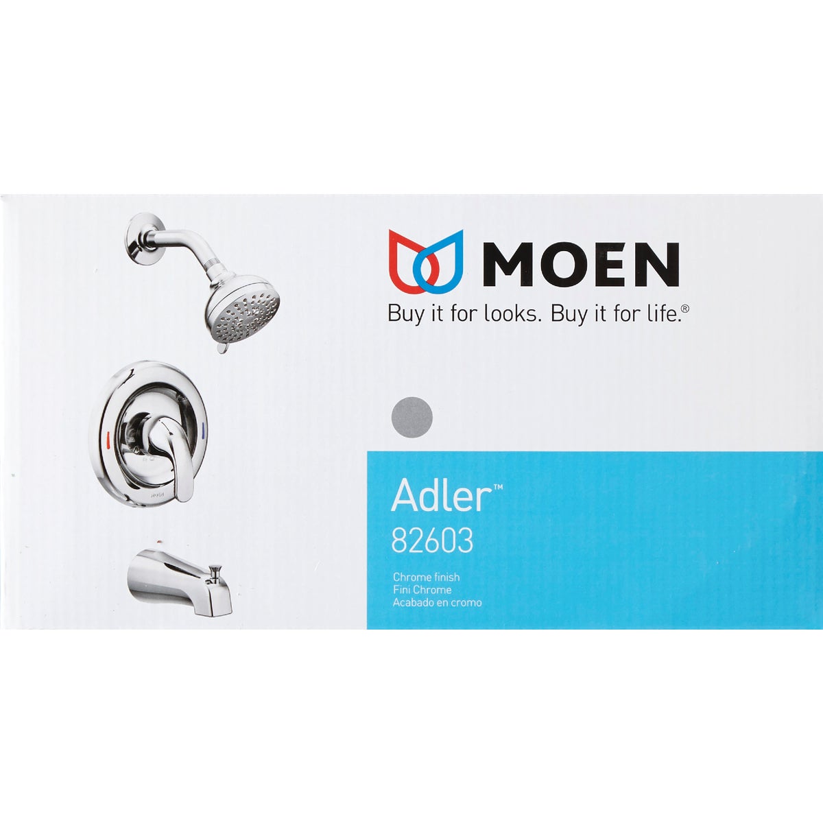 Moen Adler Chrome Single-Handle Lever Tub and Shower Faucet