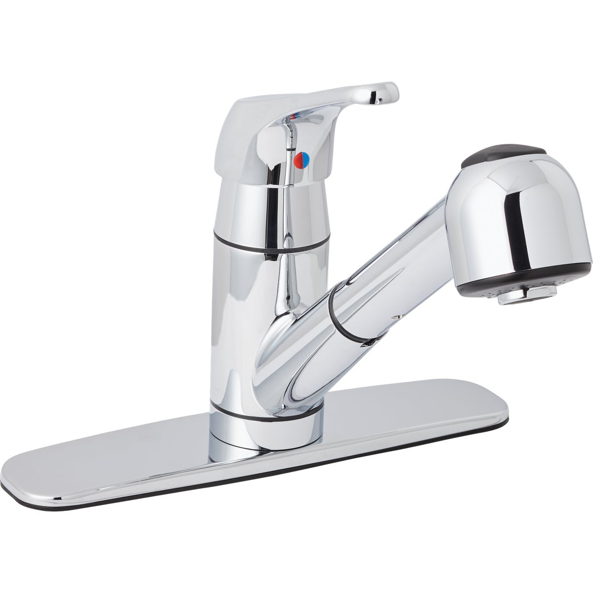 Home Impressions Single Handle Lever Pull-Out Kitchen Faucet, Chrome