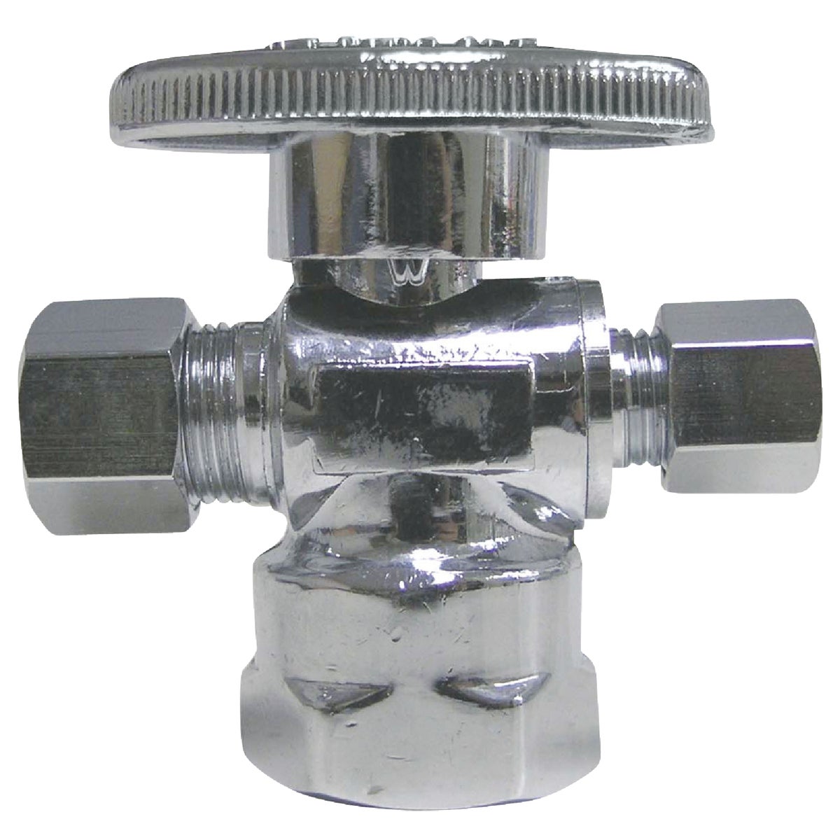 ProLine 1/2 In. FIP x 3/8 In. C x 1/4 In. C Brass Cross Valve