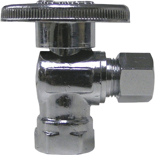 ProLine 5/8 In. OD x 1/4 In. C Quarter Turn Angle Valve