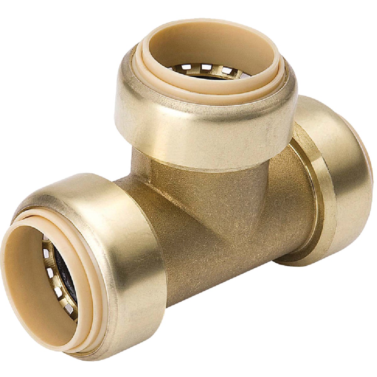 ProLine 1 In. x 1 In. x 1 In. Push Fit Brass Tee