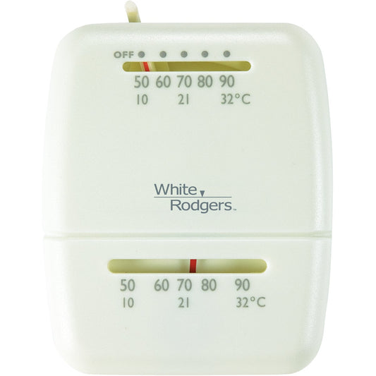 White Rodgers 24V Off-White Mechanical Thermostat