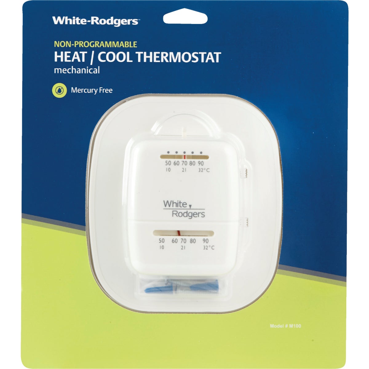 White Rodgers 24V Off-White Mechanical Thermostat