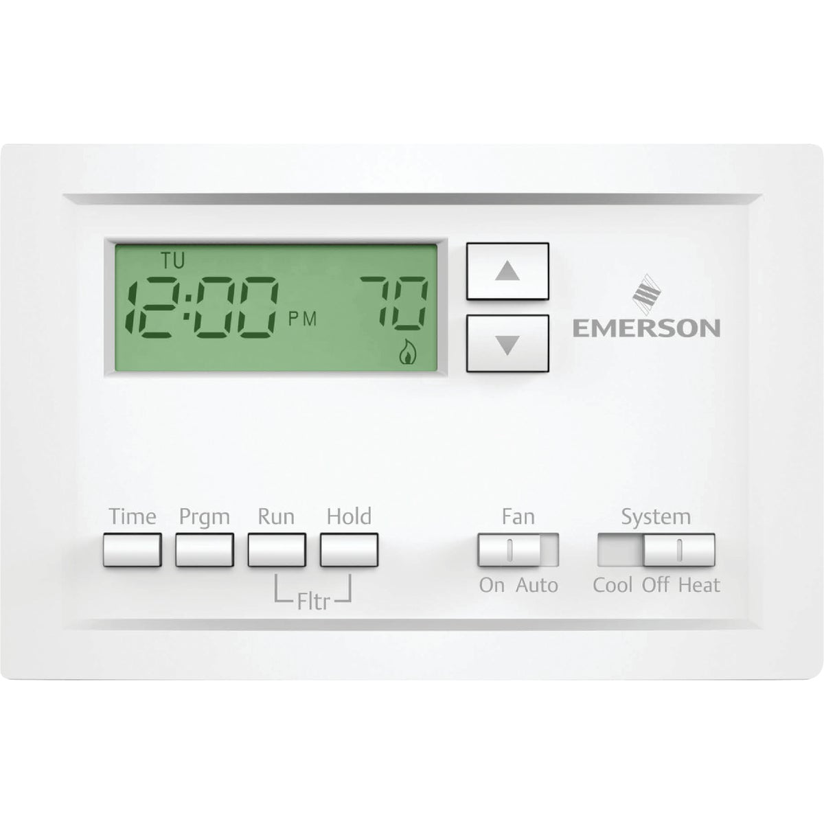 White Rodgers 5-1-1 Day Programmable White Digital Thermostat