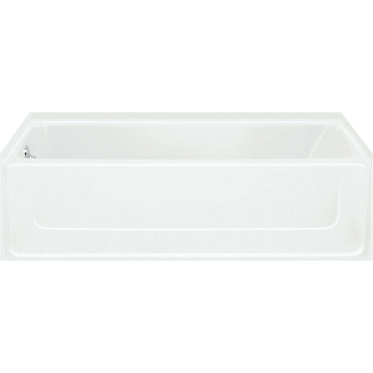 Sterling All Pro 60 In. L x 30 In. W x 15 In. D Right Drain Bathtub in White