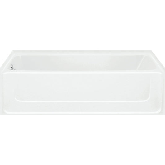 Sterling All Pro 60 In. L x 30 In. W x 15 In. D Right Drain Bathtub in White