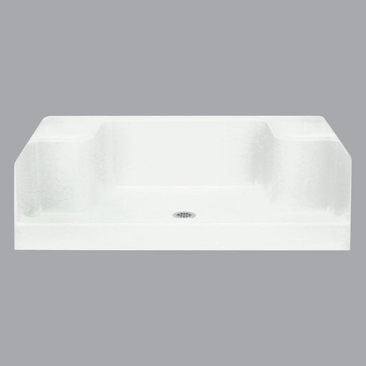 Sterling Advantage 60 In. W x 34 In. D Center Drain Seated Shower Floor & Base Receptor in White (4-Pack)