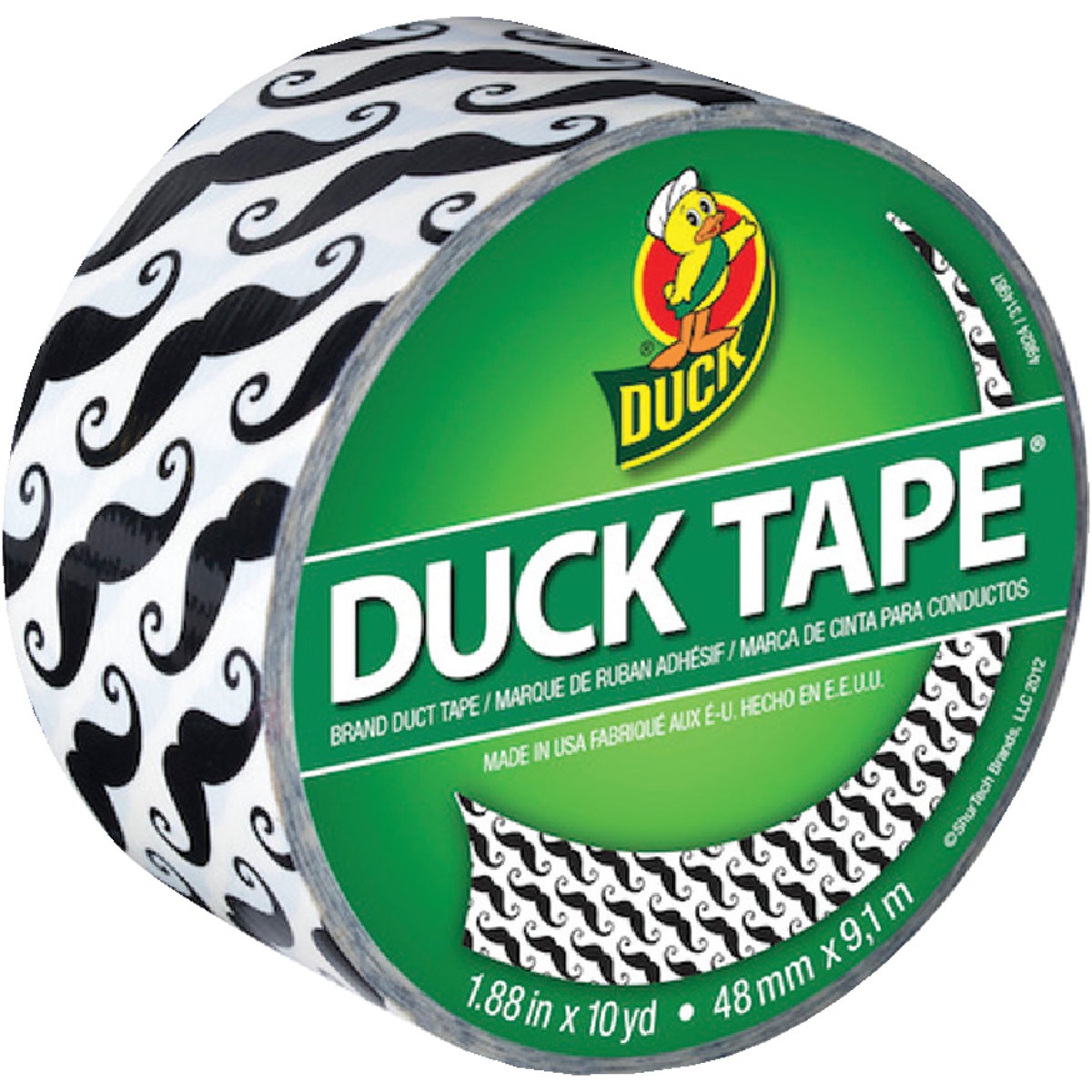 Duck Tape 1.88 In. x 10 Yd. Printed Duct Tape, Mustache