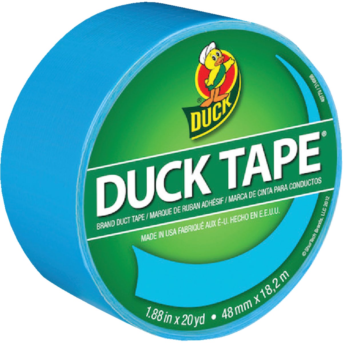 Duck Tape 1.88 In. x 20 Yd. Colored Duct Tape, Electric Blue