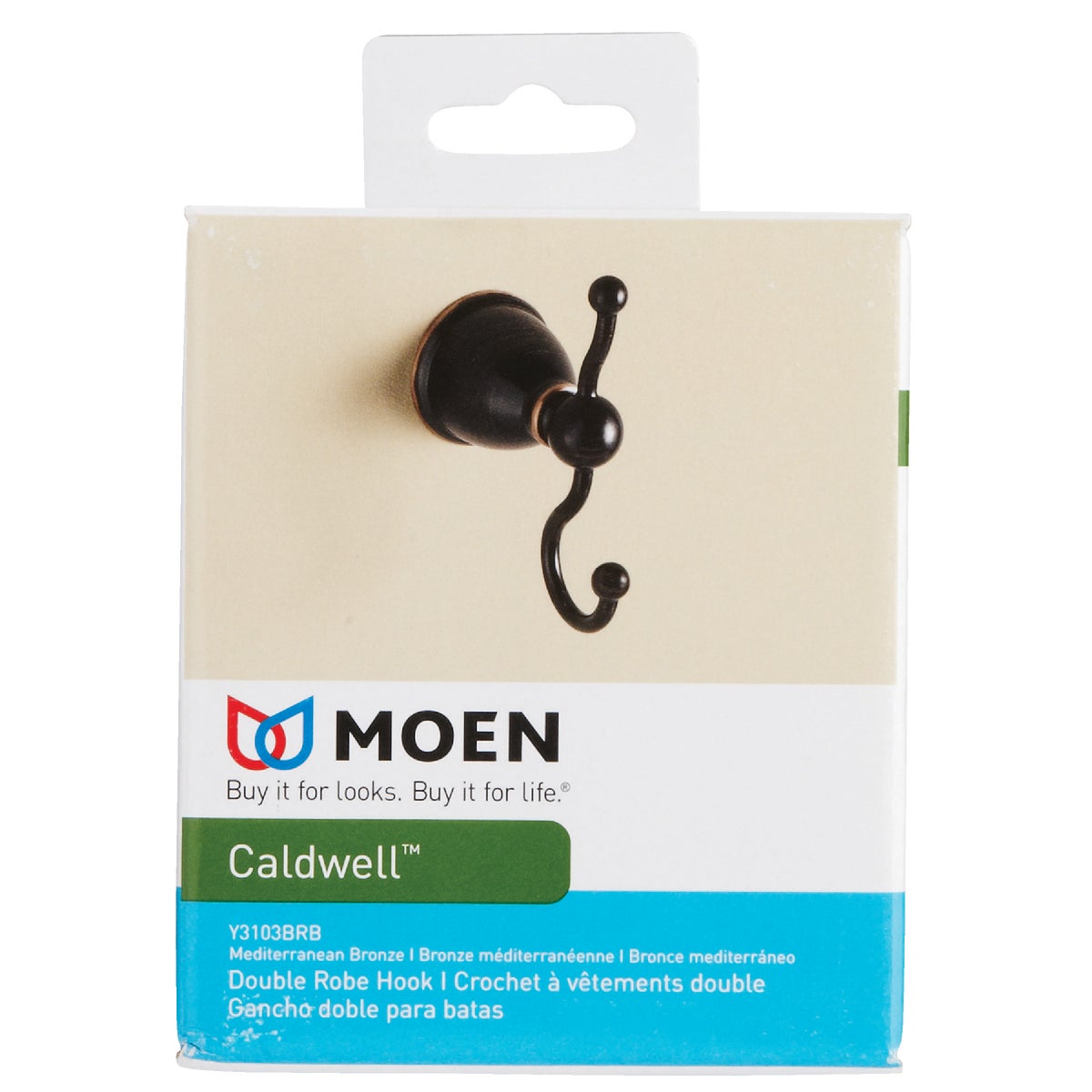 Moen Mediterranean Bronze Single Robe Hook