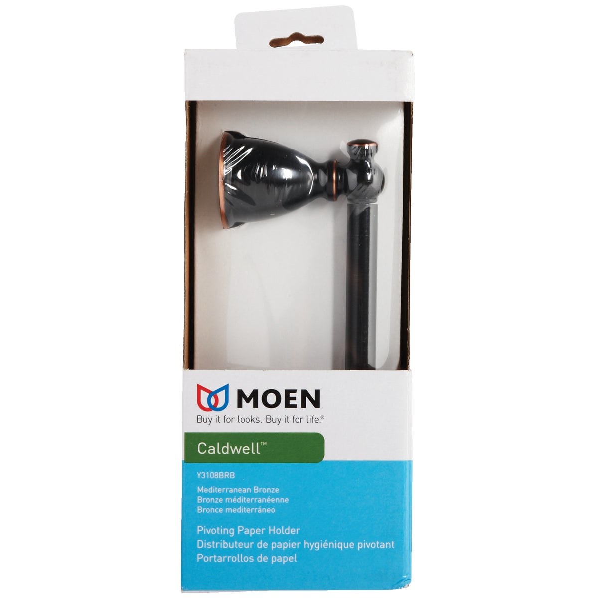 Moen Caldwell Mediterranean Bronze Wall Mount Toilet Paper Holder