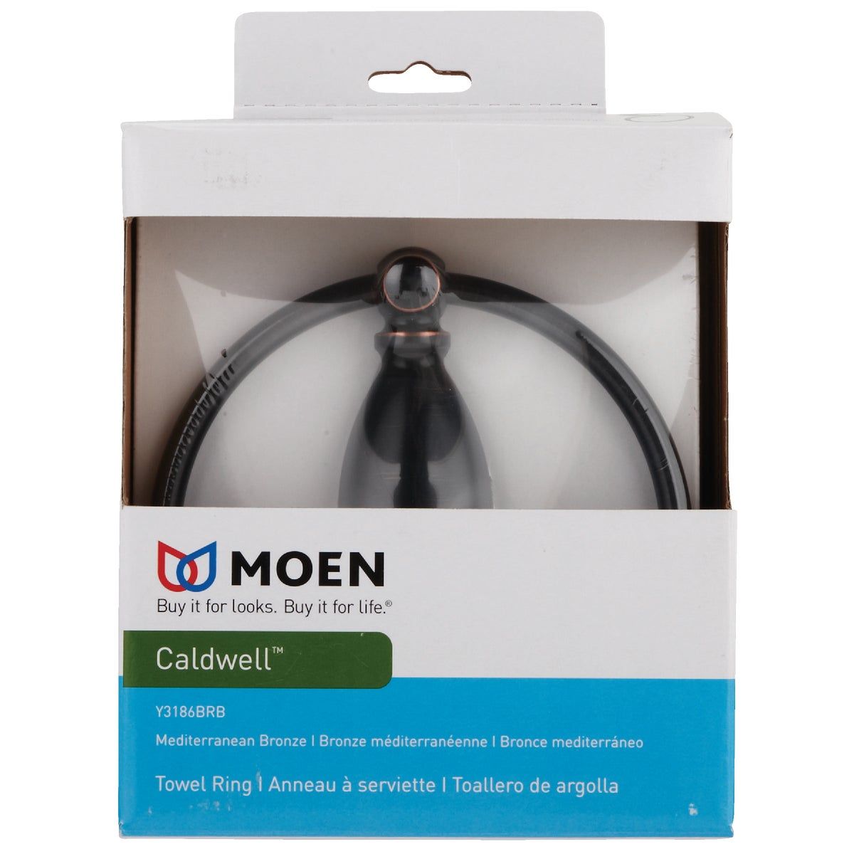 Moen Mediterranean Bronze 6 In. Towel Ring