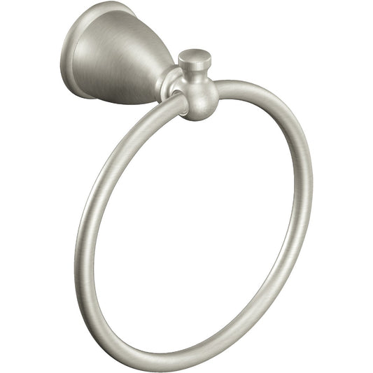 Moen Caldwell Brushed Nickel 6 In. Towel Ring