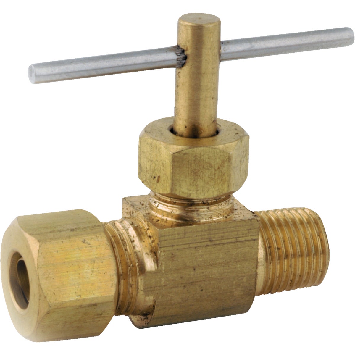 Anderson Metals 1/4 In. C x 1/8 In. MIP Brass Straight Needle Valve