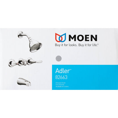 Moen Chrome 3-Handle Lever Tub and Shower Faucet