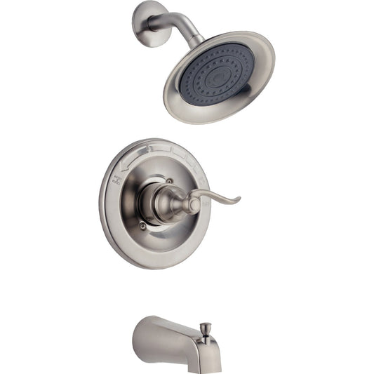 Delta Brushed Nickel Single-Handle Lever Tub & Shower Faucet