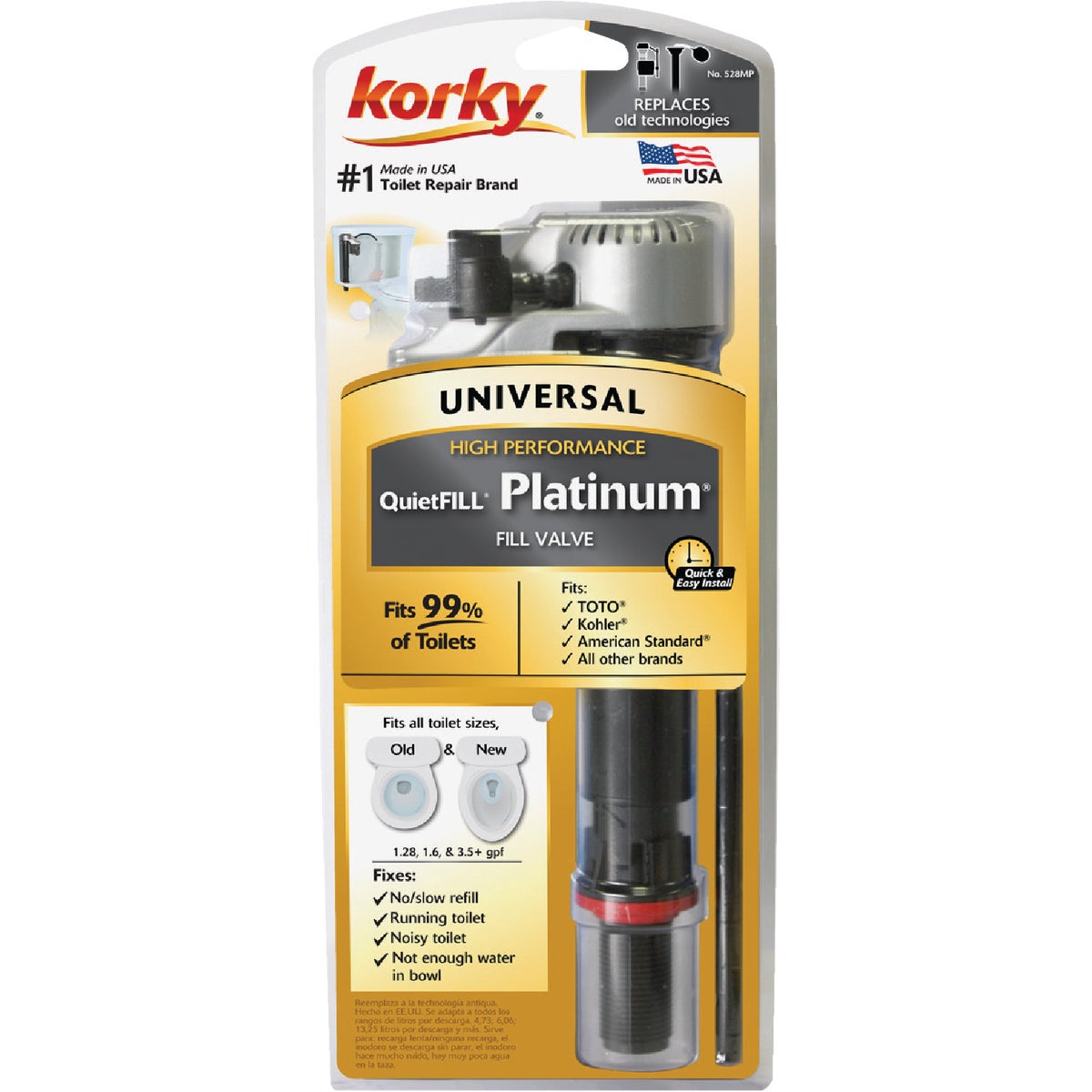 Korky QuietFILL Platinum Fill Valve