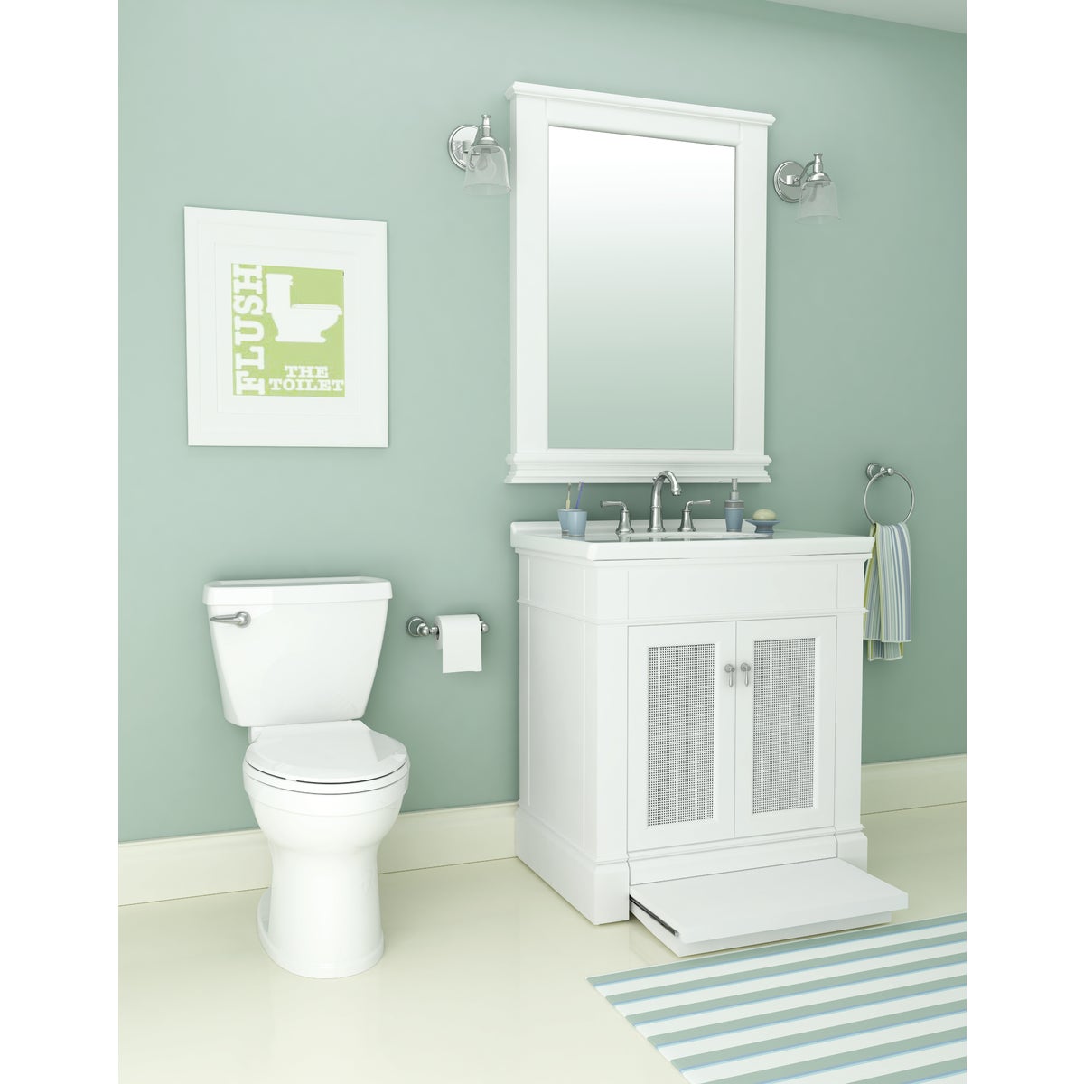 American Standard Champion 4 Right Height White Elongated Bowl 1.28 GPF Toilet