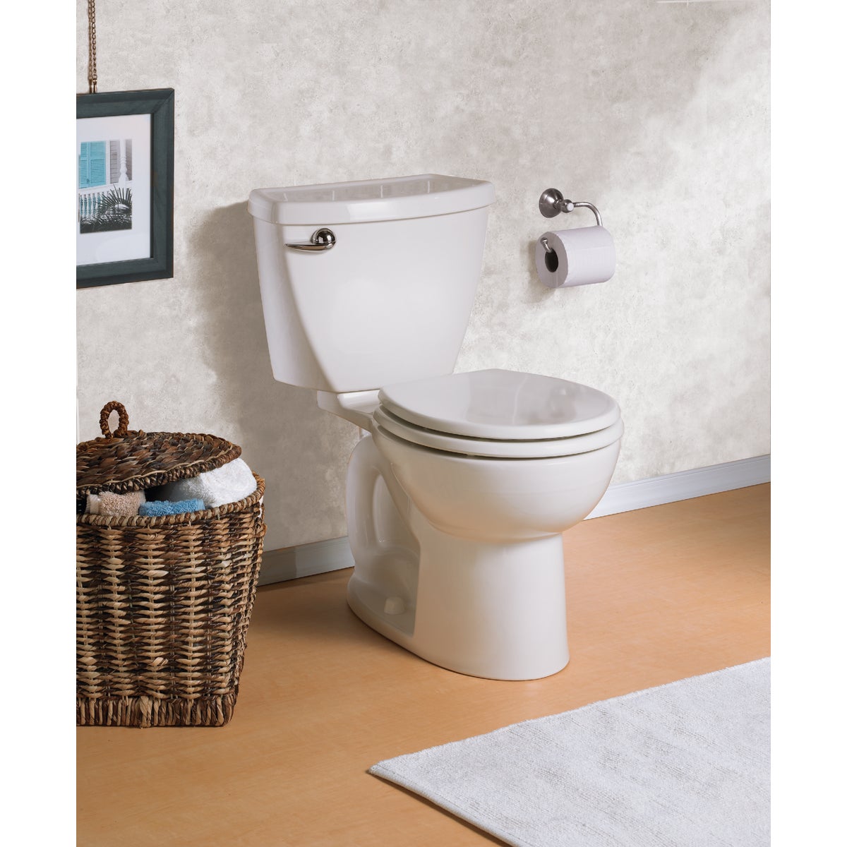 American Standard Cadet 3 White Round Bowl 1.28 GPF Toilet