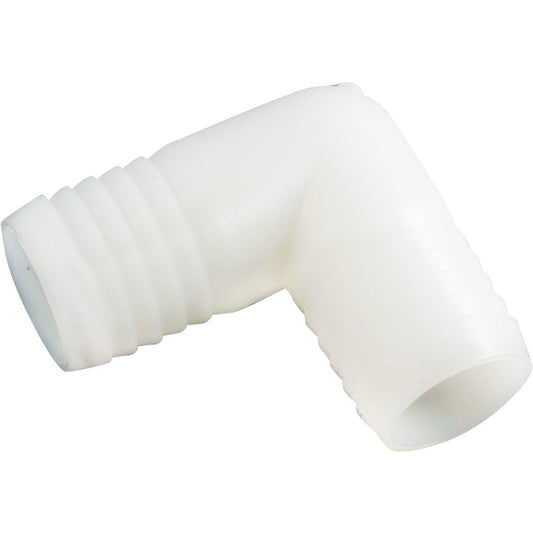 Anderson Metals 5/8 In. Barb 90 Deg. Nylon Elbow (1/4 Bend)