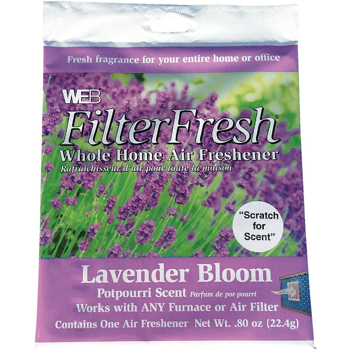 Web FilterFresh Furnace Air Freshener, Lavender Bloom