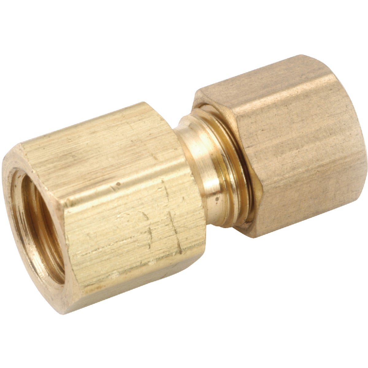 Anderson Metals 9/16 In. x 3/8 In. Brass Low Lead Compression Flare Union