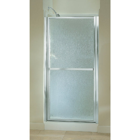 Sterling Finesse 33-1/2 In. W. X 65-1/2 In. H. Silver Rain Glass Hinge Shower Door