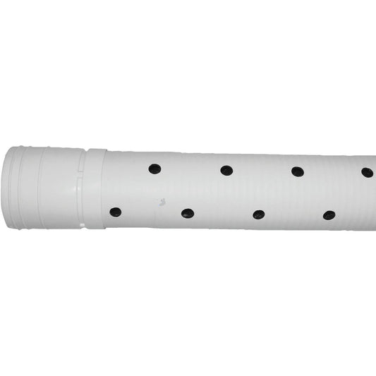 Advanced Drainage Systems 3 In. X 10 Ft. HDPE Perforated Sewage & Drainage Pipe