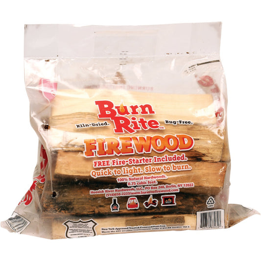 Burn Rite Premium Seasoned Firewood, 0.75 cu ft