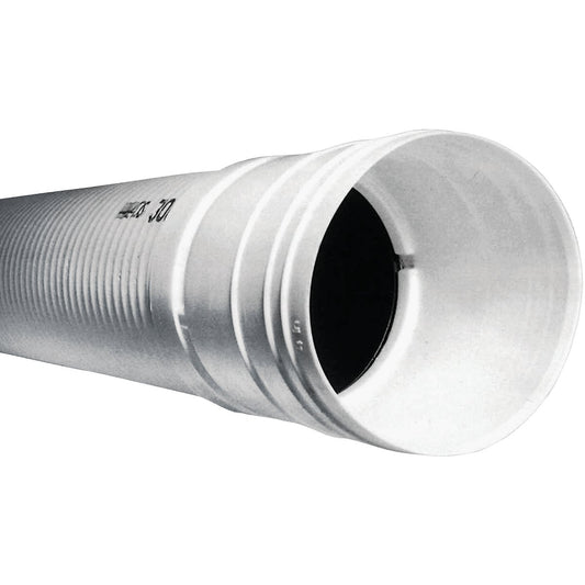 Advanced Drainage Systems 3 In. X 10 Ft. HDPE Solid Sewage & Drainage Pipe