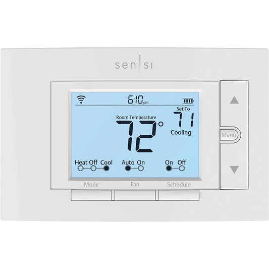 Emerson Sensi WiFi Programmable White Digital Thermostat