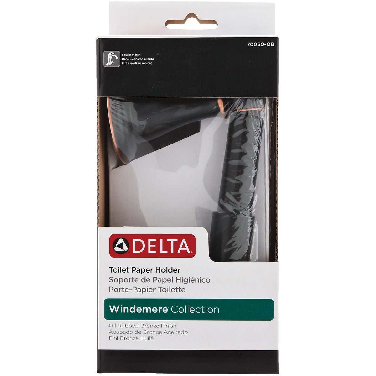 Delta Windemere Oil Rubbed Bronze Wall Mount Toilet Paper Holder