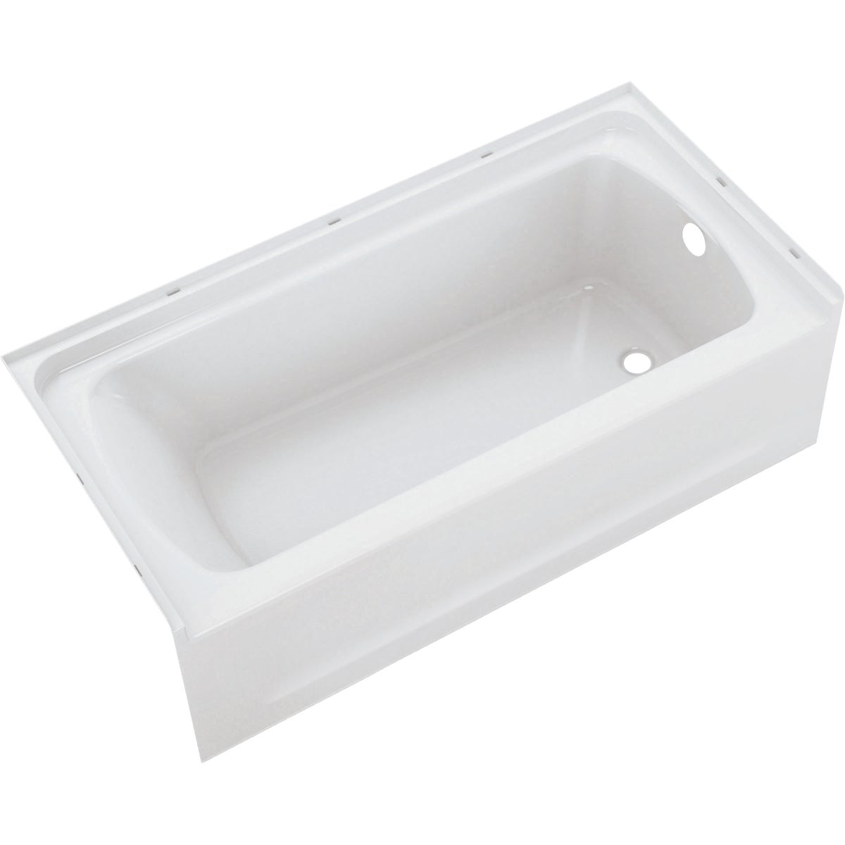 Sterling Ensemble 7117 Series 60 In. L x 30-1/4 In. W x 16 In. D Right Drain Bathtub in White