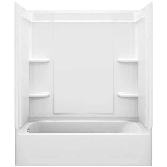 Sterling Medley 3-Piece 60 In. L x 30 In. W x 73 In. H Tub Wall Kit in White