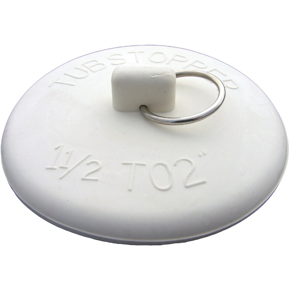 Lasco 1-1/2 In. to 2 In. White Ruber Bathtub Drain Stopper