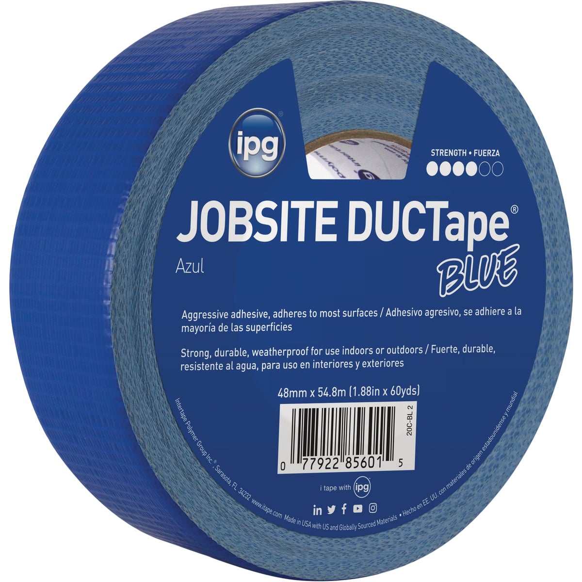 Intertape DUCTape 1.88 In. x 60 Yd. General Purpose Duct Tape, Blue