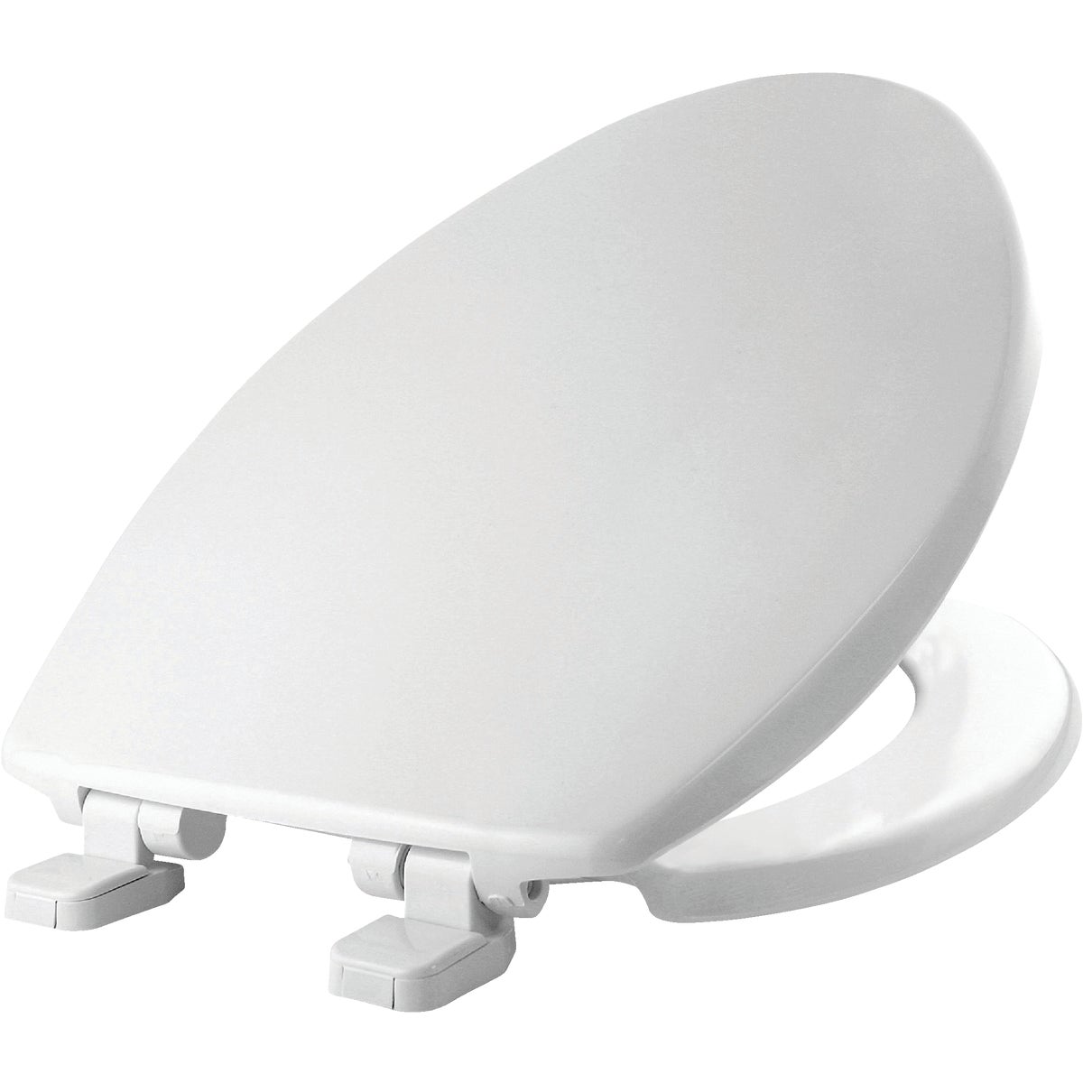 Mayfair Elongated Closed Front Slow Close White Plastic Toilet Seat